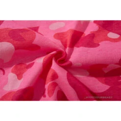 BAPE Pink Camouflage Shark Head Fake Zipper Tee Shirt 25 BAPE Pink Camouflage Shark Head Fake Zipper Tee Shirt -Fusion Wear Shop 8dff3e58