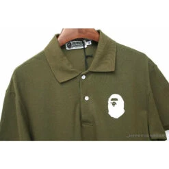 BAPE Classic Ape Head Print Versatile Polo Shirt 'ARMY GREEN' 8 BAPE Classic Ape Head Print Versatile Polo Shirt 'ARMY GREEN' -Fusion Wear Shop 8fa26e05