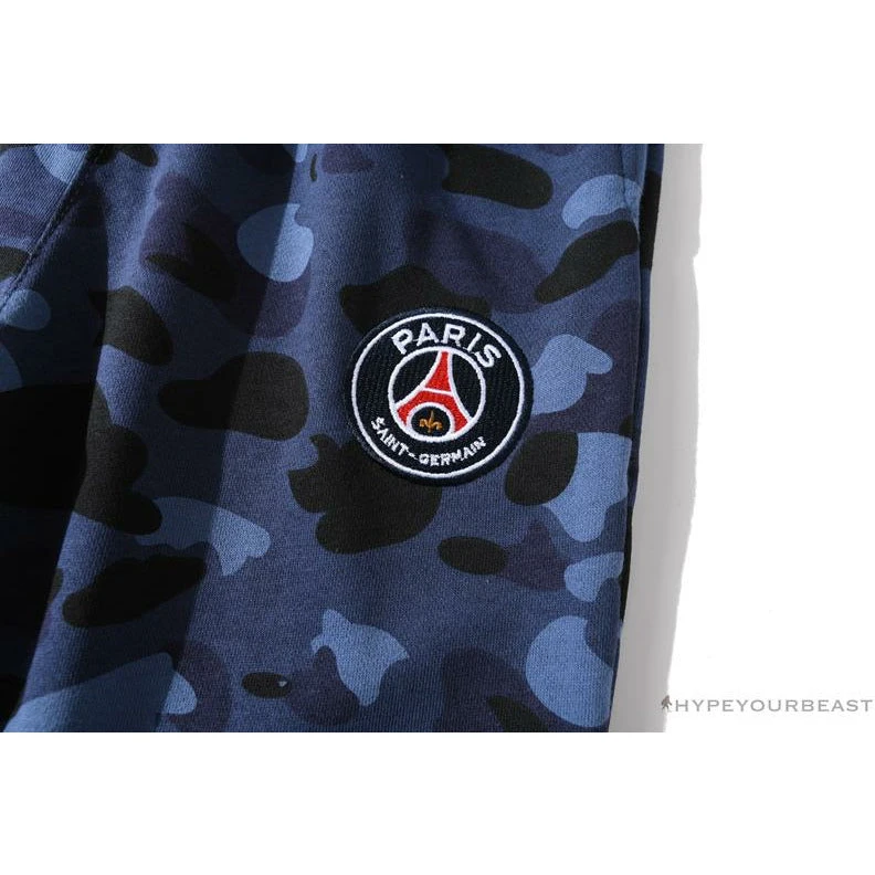 BAPE X PSG Paris Saint-Germain Camouflage Blue Pants 7 BAPE X PSG Paris Saint-Germain Camouflage Blue Pants - Image 7