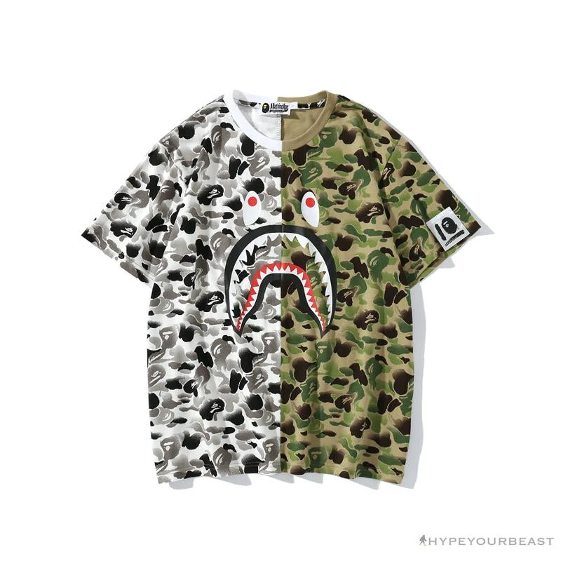 BAPE Chinese Style Ink 10th Anniversary Camouflage Tee Shirt 'Green & White' 1 BAPE Chinese Style Ink 10th Anniversary Camouflage Tee Shirt 'Green & White'