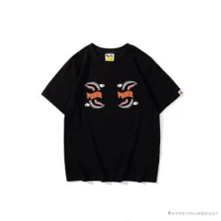 BAPE Shark Head PONR Tee Shirt 'BLACK'