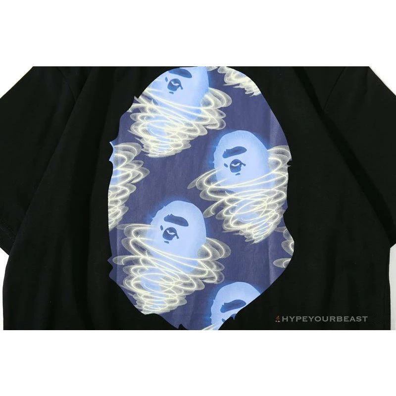 BAPE Blue Ape Head Green Storm Tee Shirt 'BLACK' 11 BAPE Blue Ape Head Green Storm Tee Shirt 'BLACK' - Image 11