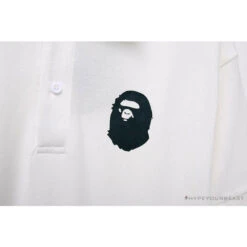BAPE Classic Ape Head Print Versatile Polo Shirt 'WHITE' -Fusion Wear Shop 95d8ee46