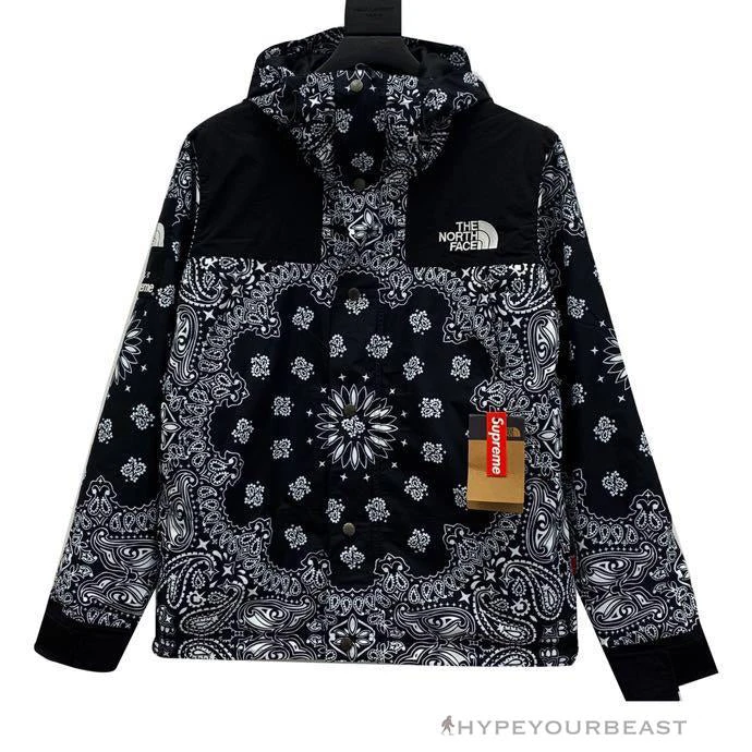 Supreme X TNF Bandana Jacket Black 2 Supreme X TNF Bandana Jacket Black - Image 2