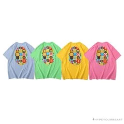 BAPE Baby Milo Color Square Ape Head Tee Shirt 'BLUE' -Fusion Wear Shop 96d1ff40