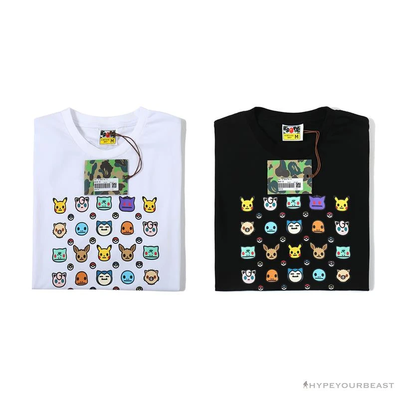 BAPE Baby Milo Pokémon Tee Shirt 'BLACK' 12 BAPE Baby Milo Pokémon Tee Shirt 'BLACK' - Image 12
