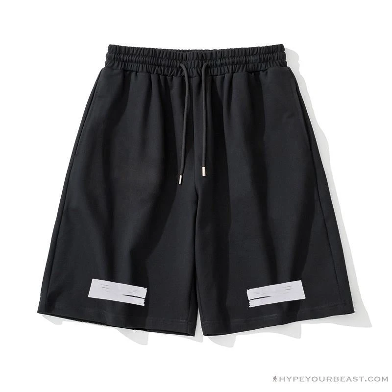 OFF-WHITE Classic Seeing Things Shorts 'BLACK' 1 OFF-WHITE Classic Seeing Things Shorts 'BLACK'