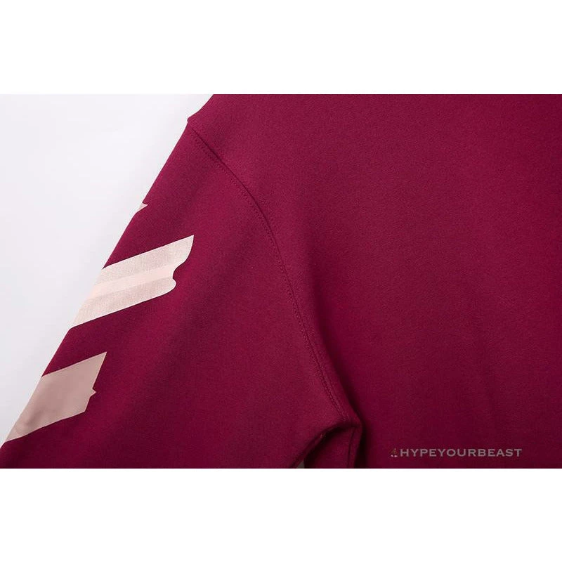 OFF-WHITE Rubber Strip Arrow Long Sleeve Shirt 'WINE RED' 10 OFF-WHITE Rubber Strip Arrow Long Sleeve Shirt 'WINE RED' - Image 10
