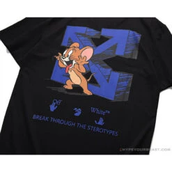 OFF-WHITE Classic Animated Tom And Jerry Arrow Tee Shirt 'BLACK' -Fusion Wear Shop 9 add644d6 ff55 4b41 8beb cf3bbd580350