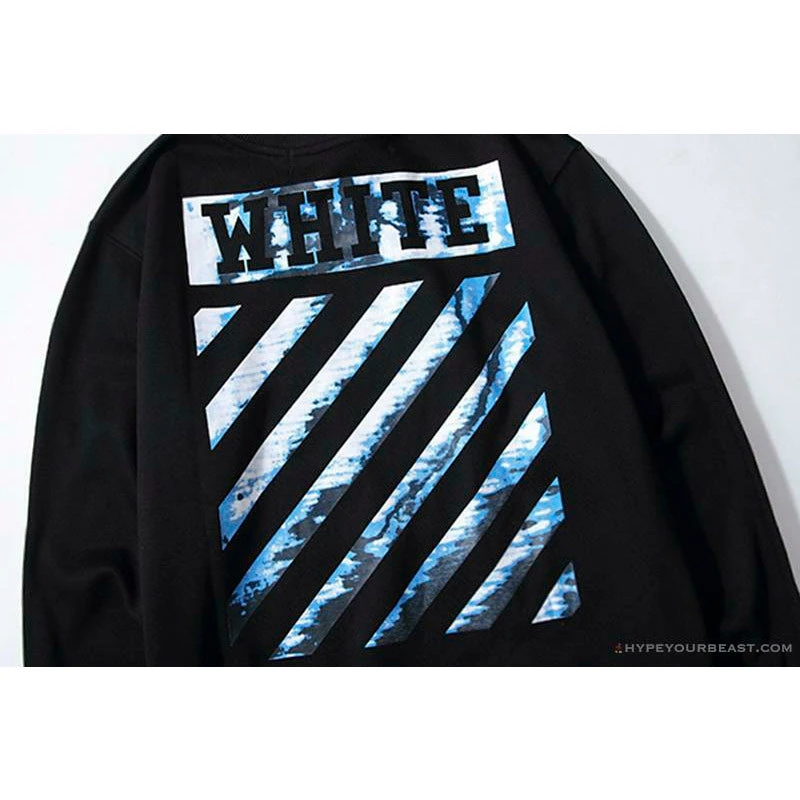 OFF-WHITE Classic Wave Oil Painting Cotton Terry Long Sleeve Shirt 'BLACK' 9 OFF-WHITE Classic Wave Oil Painting Cotton Terry Long Sleeve Shirt 'BLACK' - Image 9