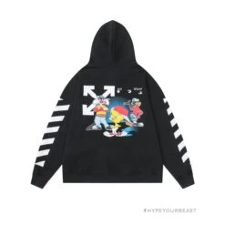 Off White Hoodie Looney - Black 6 Off White Hoodie Looney - Black -Fusion Wear Shop 9cdd50c8