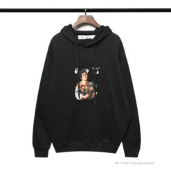Off White Hoodie Black Fruits