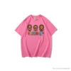 BAPE Baby Milo Watermelon Little Monkey Tee Shirt 'PINK'
