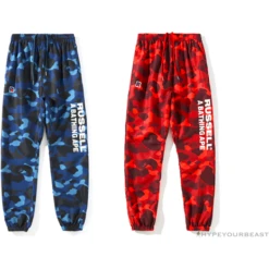 BAPE X RUSSELL ATHLETIC Drawstring Camouflage Pants 'BLUE' -Fusion Wear Shop Capture 02a82a57 db24 4108 947c 51d674477ac4