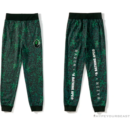 BAPE X RAZER Co-Branded Gaming Camouflage Green Pants 12 BAPE X RAZER Co-Branded Gaming Camouflage Green Pants - Image 12