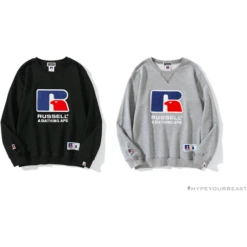 BAPE X RUSSELL ATHLETIC Joint Pullover Long Sleeve Shirt 'BLACK' -Fusion Wear Shop Capture 7a670742 a7ca 470d 9cf7 e0483a0a932e