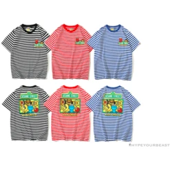 BAPE Baby Milo Sesame Street Striped Tee Shirt 'BLUE' -Fusion Wear Shop Capture b002cab3 30e1 4242 8014 5aae45102a53