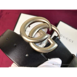 GC Belt Black Silver Buckle