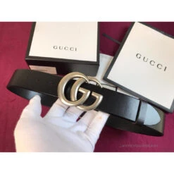 GC Belt Black Silver Buckle -Fusion Wear Shop GGBeltblacksilver5