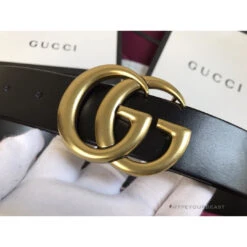 GC Belt Black Gold Buckle -Fusion Wear Shop GGbeltblack8