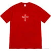 Supreme Cross Box Logo Tee Shirt Red
