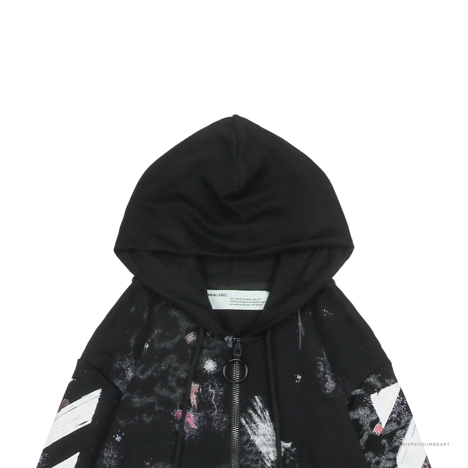 Off White Galaxy Hoodie Black 2 Off White Galaxy Hoodie Black - Image 2
