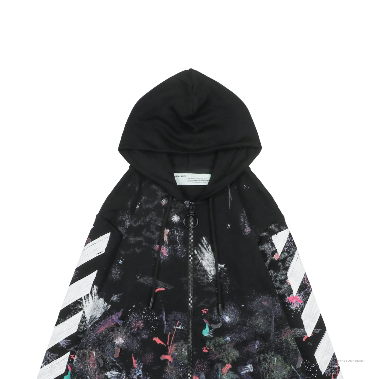 Off White Galaxy Hoodie Black 3 Off White Galaxy Hoodie Black - Image 3