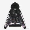 Off White Galaxy Hoodie Black