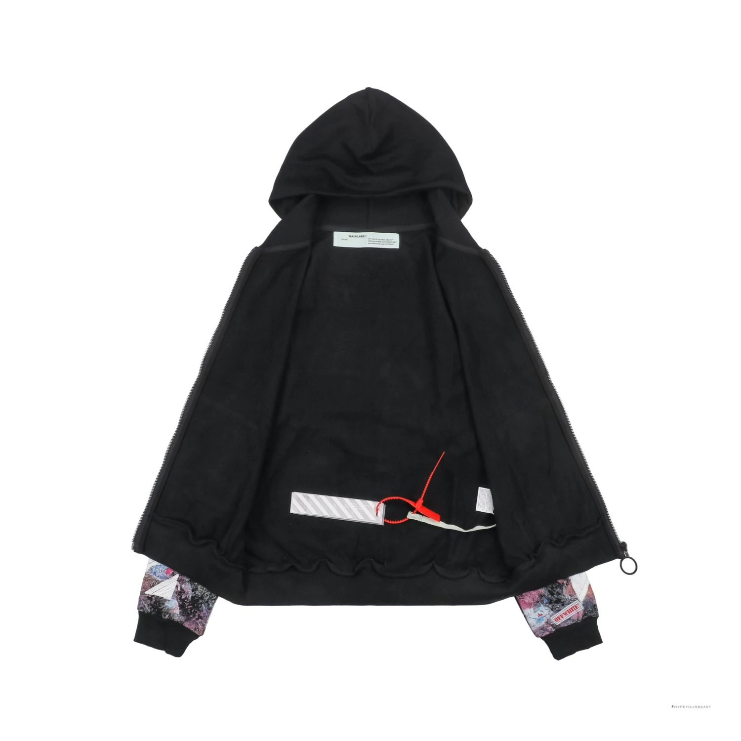Off White Galaxy Hoodie Black 5 Off White Galaxy Hoodie Black - Image 5
