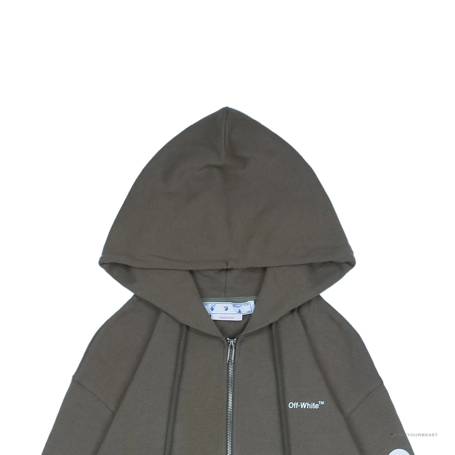 Off White Hoodie S22 Grey 3 Off White Hoodie S22 Grey - Image 3