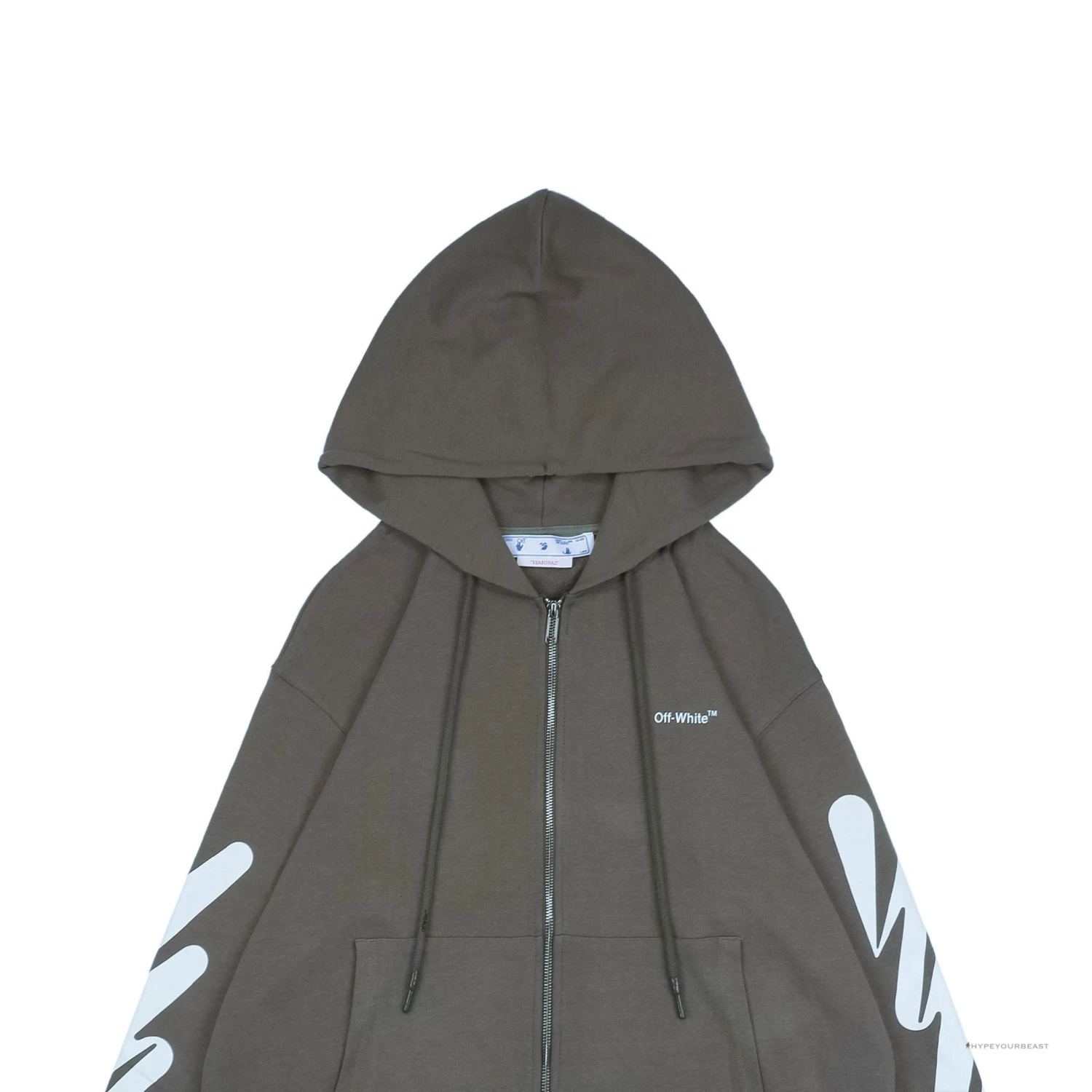 Off White Hoodie S22 Grey 4 Off White Hoodie S22 Grey - Image 4