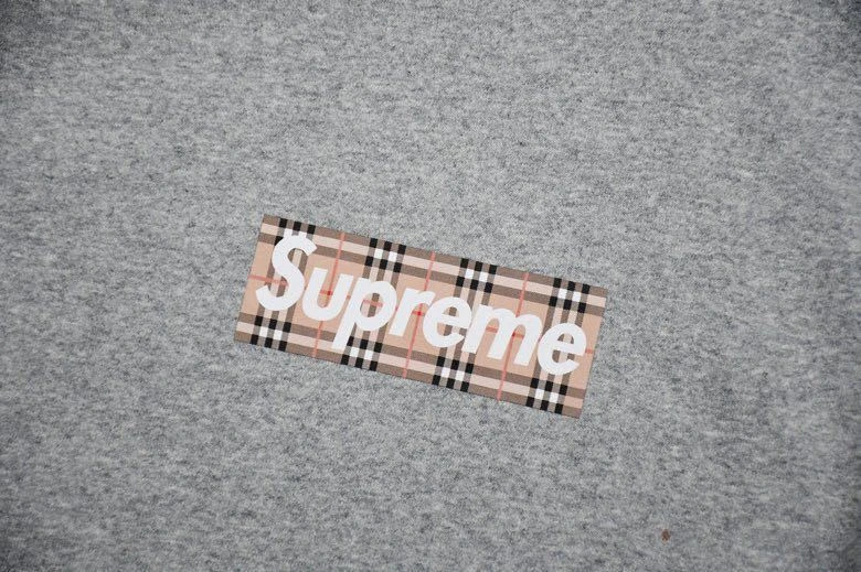 Supreme X Brbrry Box Logo Hoodie Grey 4 Supreme X Brbrry Box Logo Hoodie Grey - Image 4