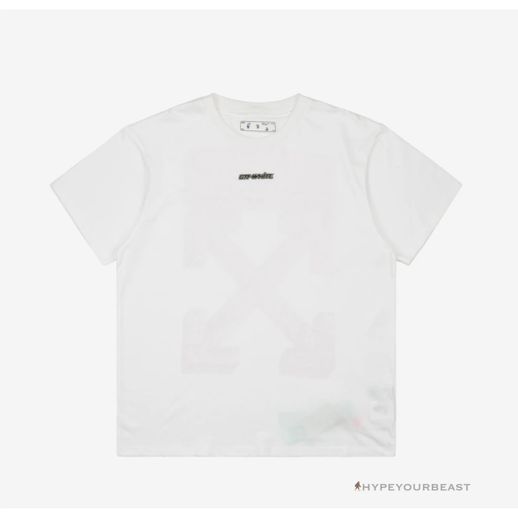 Off White Tee Shirt White Pink 2 Off White Tee Shirt White Pink - Image 2