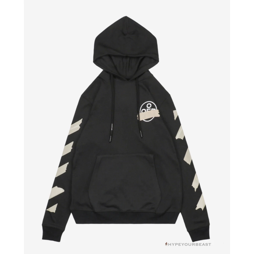 Off White Hoodie Black 2 Off White Hoodie Black - Image 2