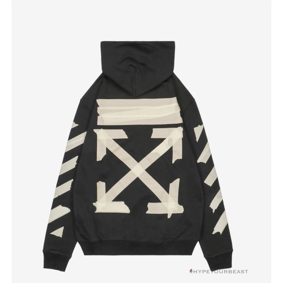 Off White Hoodie Black 3 Off White Hoodie Black - Image 3