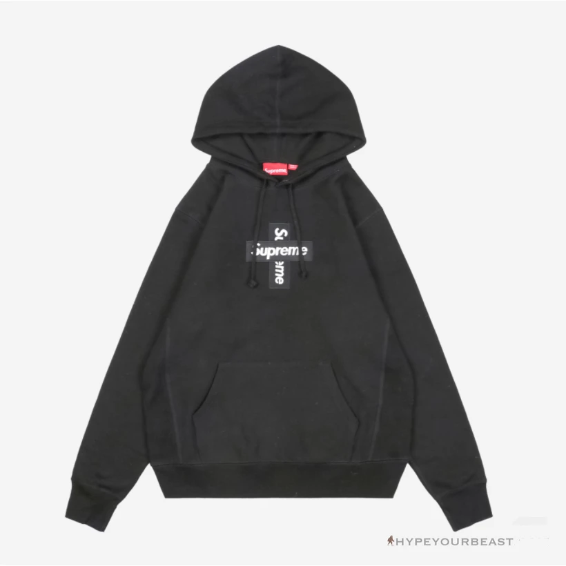 Supreme Cross Box Logo Hoodie Black 3 Supreme Cross Box Logo Hoodie Black - Image 3
