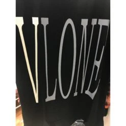 Vlone Black And Silver Tee Shirt -Fusion Wear Shop a0fc1441