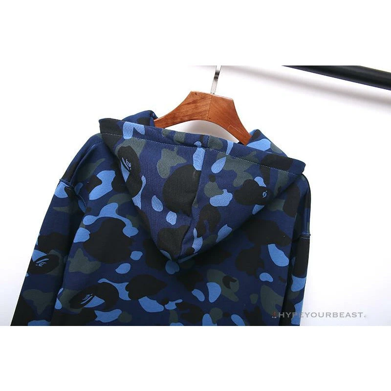 BAPE X Bathing Ape Head Camouflage Hoodie 'BLUE' 5 BAPE X Bathing Ape Head Camouflage Hoodie 'BLUE' - Image 5