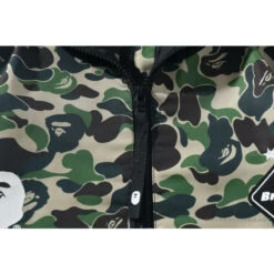 BAPE X FCRB Joint Double Zip Camouflage Hoodie 'GREEN' -Fusion Wear Shop a4390b4f
