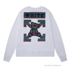 Off White Shirt Bear - White -Fusion Wear Shop a6a37dbd