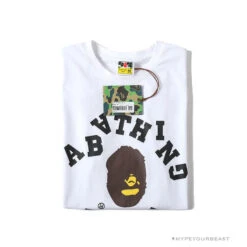 BAPE Messy Letters Upside Down Little Ape Head Tee Shirt 'WHITE' 8 BAPE Messy Letters Upside Down Little Ape Head Tee Shirt 'WHITE' -Fusion Wear Shop a70ce0fc