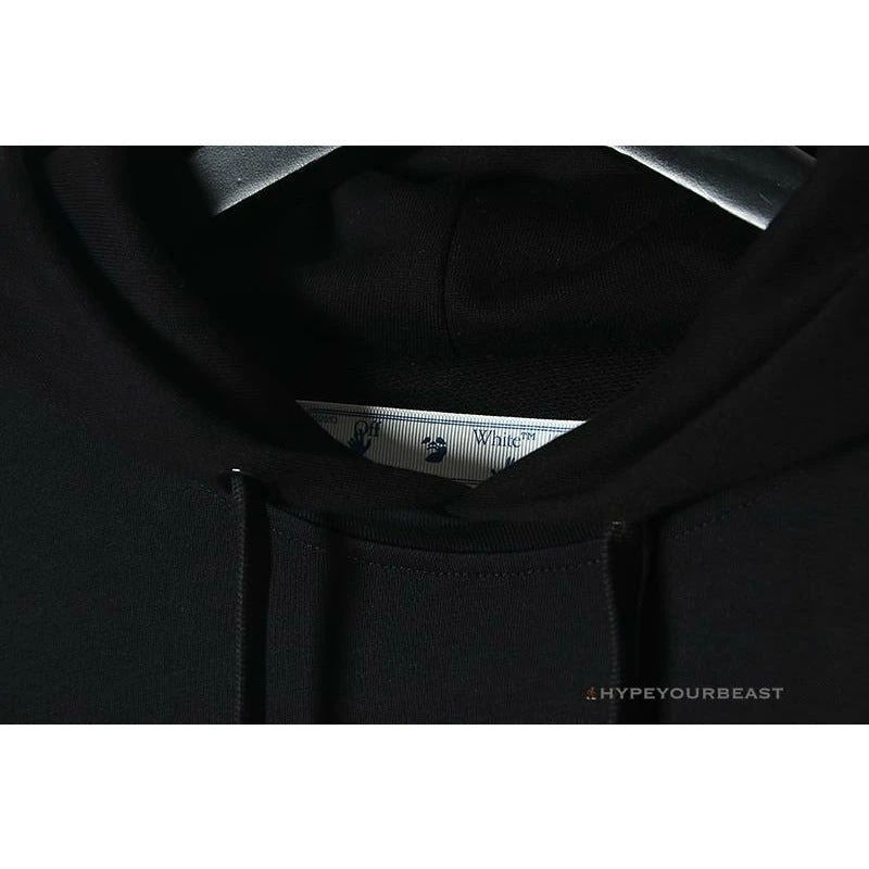 Off White Hoodie Black Blue 4 Off White Hoodie Black Blue - Image 4