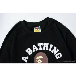 BAPE X Bathing Ape Head Long Sleeve Shirt 'BLACK' -Fusion Wear Shop a7c65b62