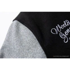 BAPE Embroidered STA Star Stitched Woolen Baseball Jacket 'BLACK' -Fusion Wear Shop a86de566