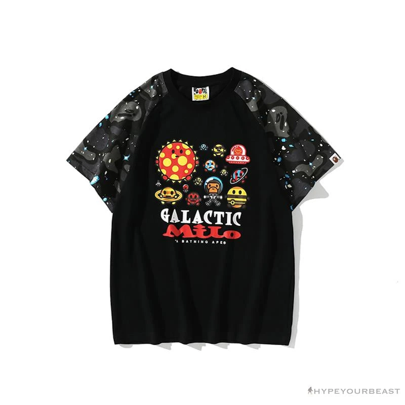 BAPE Baby Milo Galaxy Astronaut Luminous Tee Shirt 'BLACK' 1 BAPE Baby Milo Galaxy Astronaut Luminous Tee Shirt 'BLACK'