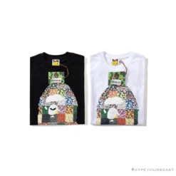 BAPE Ape Man Head 28th Anniversary Camouflage Color Block Tee Shirt 'WHITE' -Fusion Wear Shop ad1dcf8b 06e097ee b7d8 4585 9da4 351f7b47291c