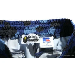 BAPE X RUSSELL ATHLETIC Drawstring Camouflage Pants 'BLUE' -Fusion Wear Shop ad73eaa5