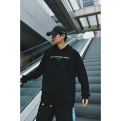 Off White Hoodie Machine Black -Fusion Wear Shop ae482f35