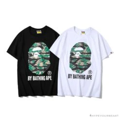 BAPE Tiger Pattern Camouflage Ape Man Initial Print Tee Shirt 'WHITE' -Fusion Wear Shop b01cf963 241a7673 550a 4afc b916 424b8ebbd31c