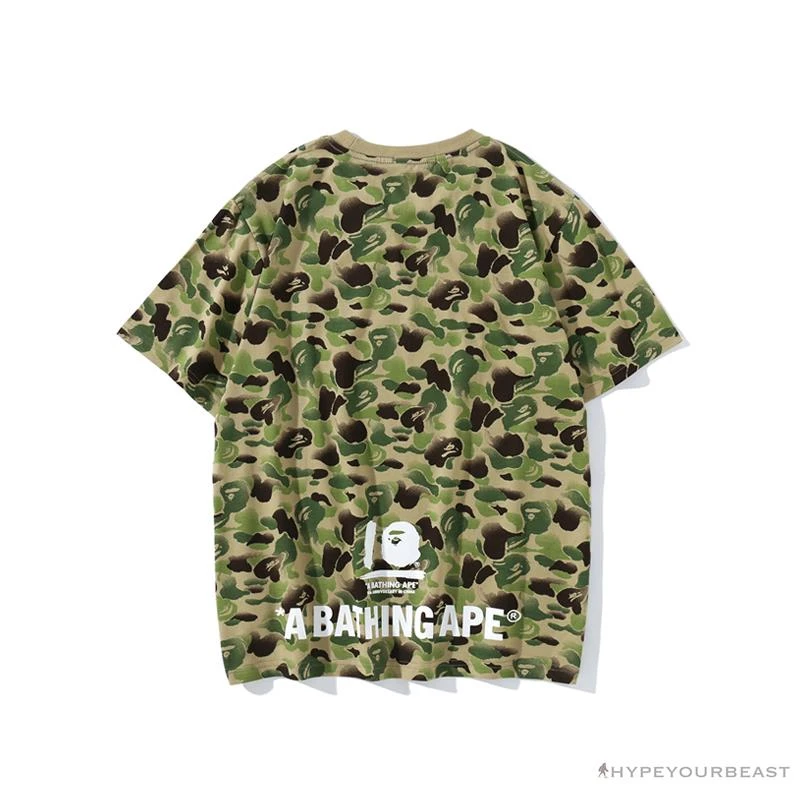 BAPE Chinese Style Ink 10th Anniversary Camouflage Tee Shirt 'GREEN' 2 BAPE Chinese Style Ink 10th Anniversary Camouflage Tee Shirt 'GREEN' - Image 2